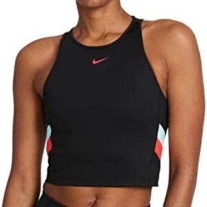 Nike Women`s Plus Size Colorblock Stripe Trim Crop Tank Top